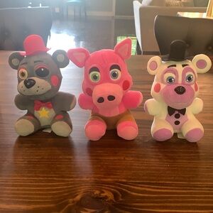 Lefty, pigpatch and helpy Funko fnaf plush